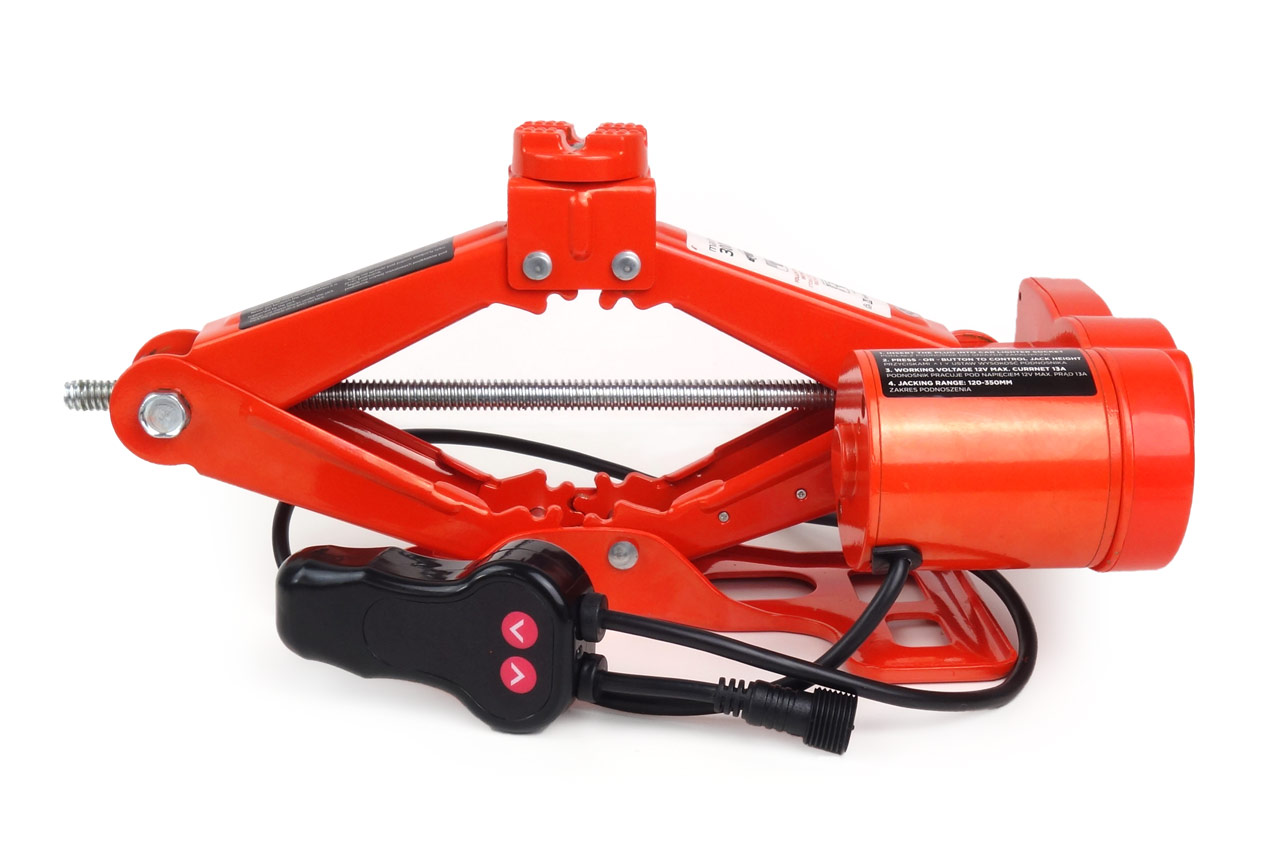 Electric Scissor jack with remote & case & hand gloves 3T 12V TUV, AMiO
