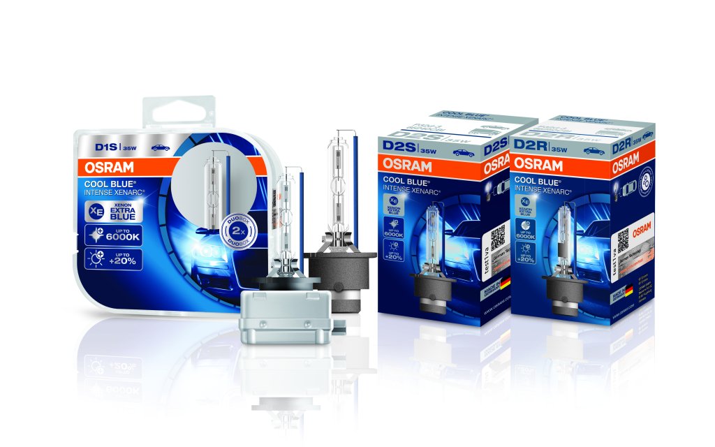 D3S - Osram HID Cool Blue Intense +20% 6000K 66340CBI Bulbs (Pack of 2) 