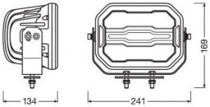 Lightbar MX240 CB LEDDL113 CB dimension