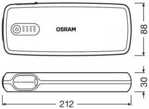OSRAM BATTERYstart 400 dimension