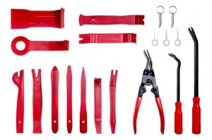 Clip Radio Upholstery Removal Tool Kit 16 pcs with bag 02419 5