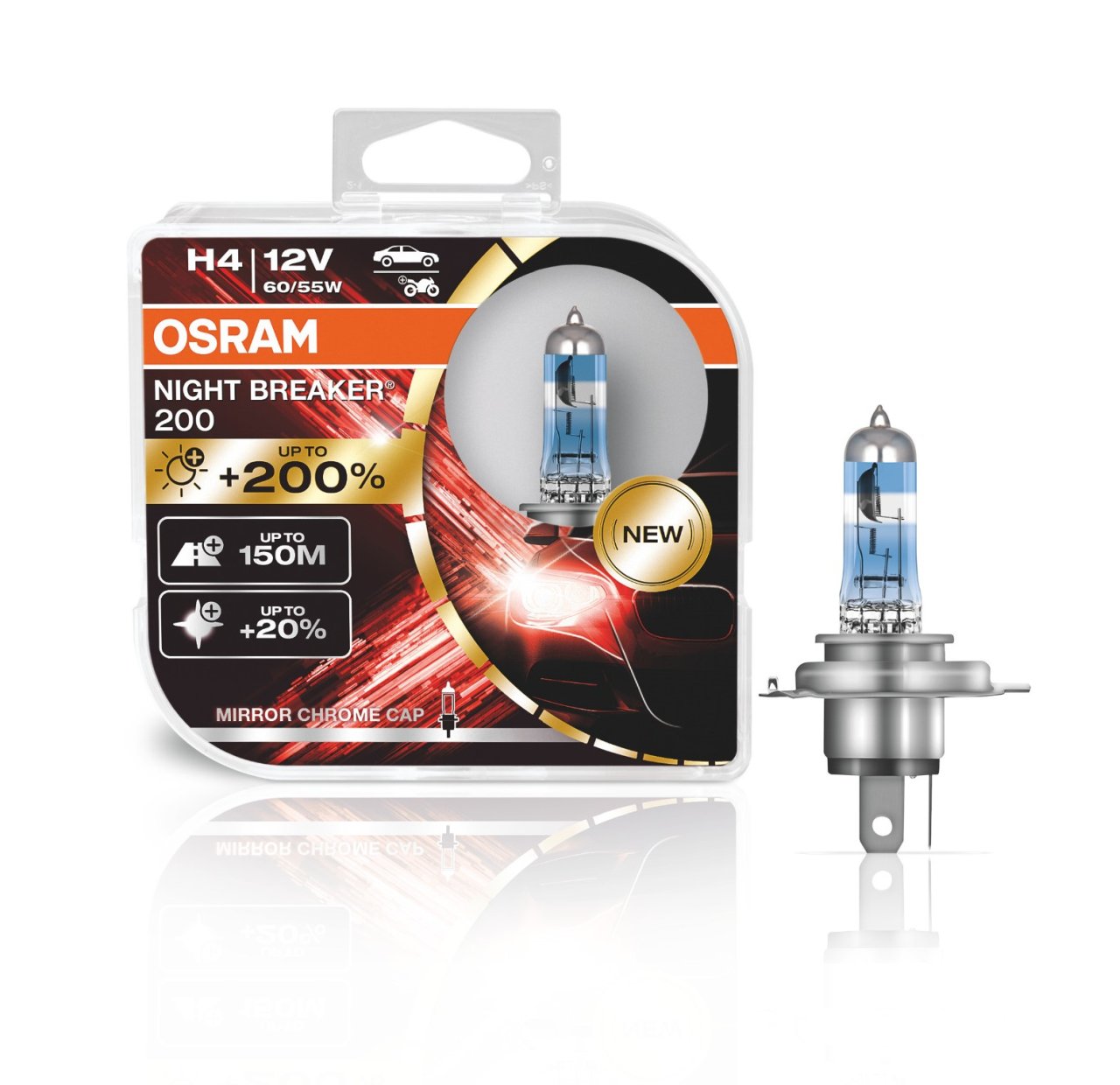 Osram Night Breaker 200 12V - up to 200% more light - up to 20