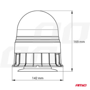 lampa ostrzegawcza led w09m mag 3 bolt ece r10 80 6