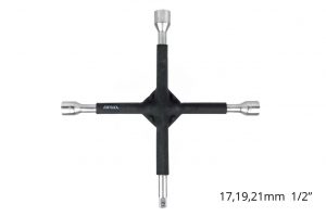 AMiO Cross wrench rubber coated 17 19 21 mm 02402 1