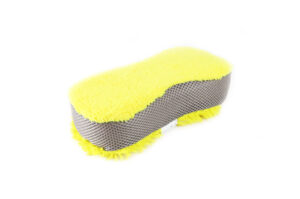 02516 2 yellow microfiber sponge