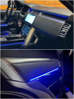 Range Rover 4 with Ambitrim full digital RGB ambient lighting collage 2