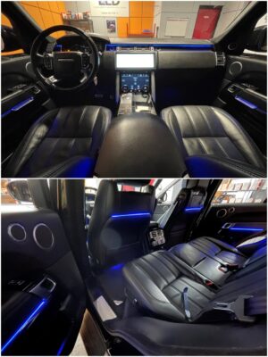 Range Rover 4 with Ambitrim full digital RGB ambient lighting collage 3