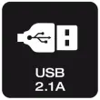 AM Icon USB 2 1A neg k