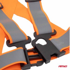 VINOVE Reflective safety belt vest orange color AMiO-03939 - Image 4