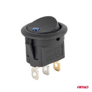 AMiO round switch with blue light 12V max. 20A  AMIO-03963 - Image 4