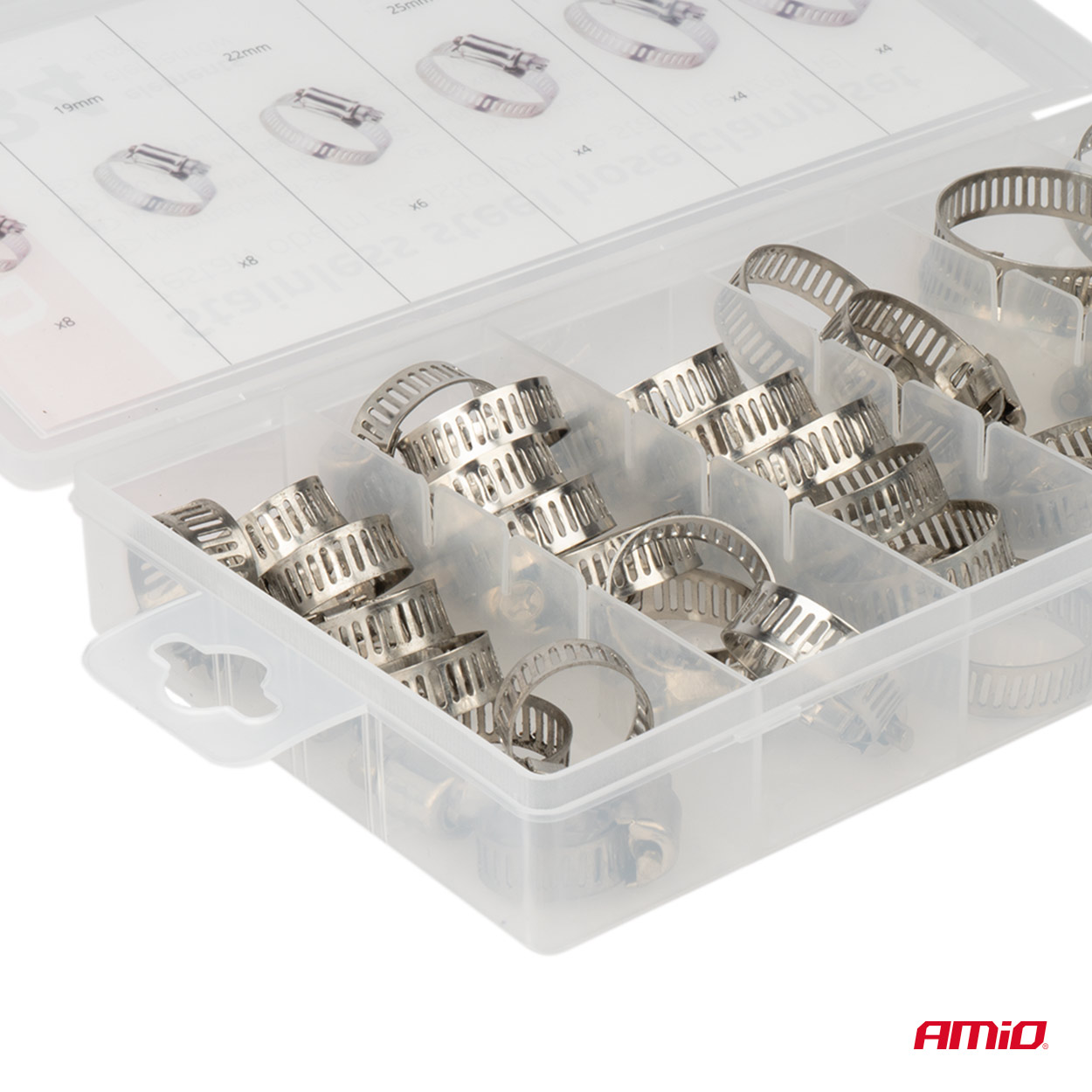 AMiO Stainless steel screw clamps set 34pcs AMIO-04125 - Image 4