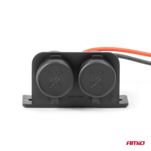 Double hermetic lighter socket 12/24V AMIO-04130 - Image 3