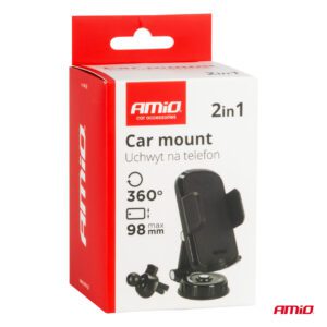 Versaco Rotating dashboard air vent phone holder 360° 2in1 AMIO-04138 - Image 8