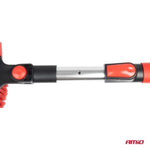 Big snow telescopic brush with ice scarper and squeegee 98-134 cm, AMiO - Image 10