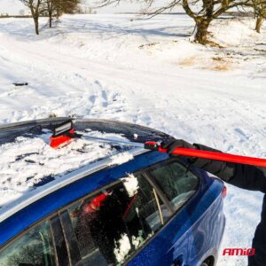 Big snow telescopic brush with ice scarper and squeegee 98-134 cm, AMiO - Image 4