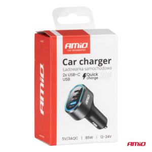 AMiO Quick Car Charger 3.0 PD65W PD20W AMIO-04177 - Image 5