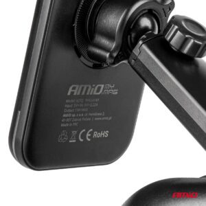 AMiO Fast Magnetic Wireless Window Dashboard Car Charger Qi2 15W AMIO-04181 - Image 8