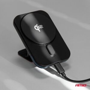 AMiO Fast Magnetic Wireless Window Dashboard Car Charger Qi2 15W AMIO-04181 - Image 2