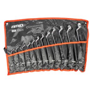 AMiO Bent ring spanner set 6-32 mm 12 pcs. AMIO-04197
