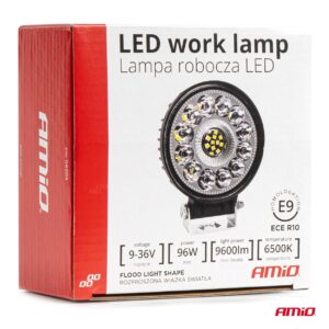 AMiO LED working lamp AWL62 96W 6500K 9600lm 9-36V AMIO-04203 - Image 8