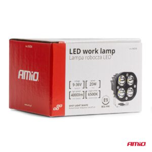 AMiO LED working lamp AWL63 20W 6500K 4000lm 9-36V AMIO-04204 - Image 9