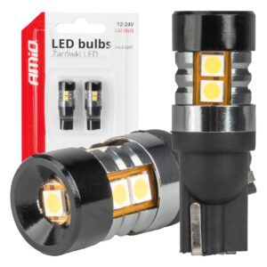 AMiO LED bulbs CANBUS T10 W5W 9 SMD 3030 White 12/24V