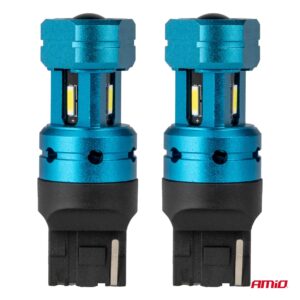 AMiO LED bulbs CANBUS T20 7440 W21W 4SMD 1860 White 12/24V - Image 2