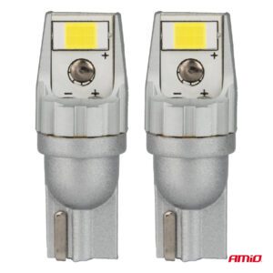 AMiO LED bulbs CANBUS T10 W5W 2SMD 3570 White 12/24V - Image 2