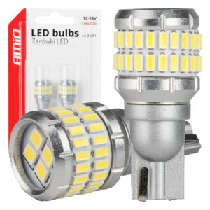 AMiO LED bulbs CANBUS T15 W16W 48SMD 4SMD 3014 3030 White 12/24V