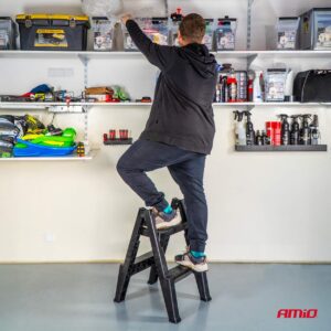 AMiO Collapsible Ladder Stool 51,5cm 150kg AMIO-04267 - Image 2