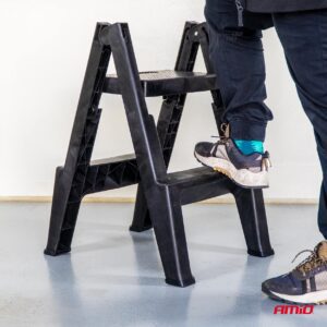 AMiO Collapsible Ladder Stool 51,5cm 150kg AMIO-04267 - Image 4