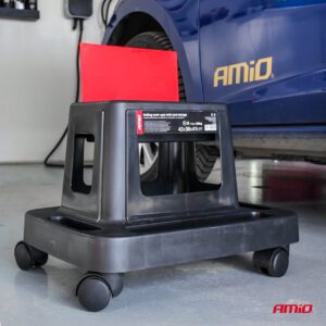 AMiO Rolling Work Seat with Built-in Tool Storage 150 kg AMIO-04269 - Image 2