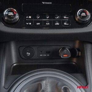 AMiO Car charger QC+PD 38W USB-A + USB-C AMIO-04283 - Image 3