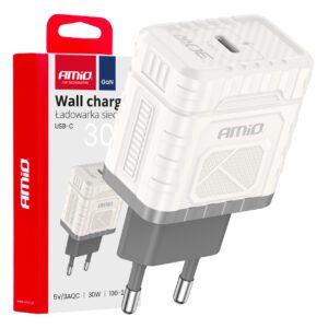 AMiO Wall charger Quick Charge GaN PD 30W USB-C AMIO-04285