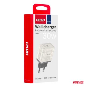 AMiO Wall charger Quick Charge GaN PD 30W USB-C AMIO-04285 - Image 3