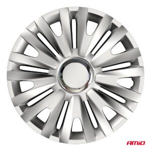 Car hubcaps 4pcs set Royal silver 13" COLOR BOX, Versaco - Image 2