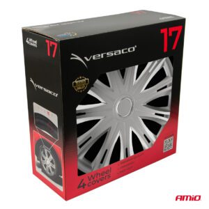 Car hubcaps 4pcs set Spark silver 17" COLOR BOX, Versaco - Image 4