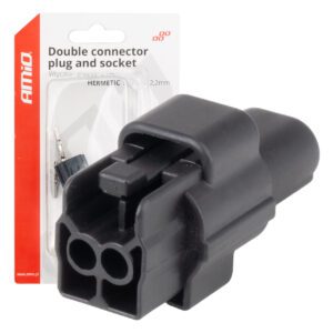 Connector plug and socket set 2 PIN 2.2mm AMIO-04346