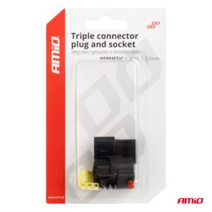 Connector plug and socket set 3 PIN 2.2mm AMIO-04347 - Image 5