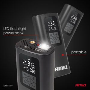 AMiO portable air compressor LED USB-C 40W AMIO-04377 - Image 5