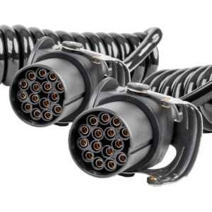 Spring cable TIR 2x 15 PIN 5m 24V AMIO-04382