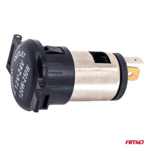 Power supply socket with flap 250W 12V 24V AMIO-04434 - Image 2