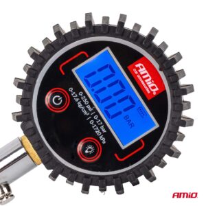 Digital Tire Pressure Gauge with Hose and Bleed Valve 17 bar AMIO-04465 - Image 9