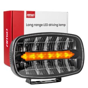 LED long-range headlamp with position light function 109W 12/24V AMIO-04535