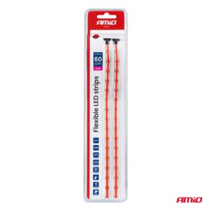 Flexible LED COB strips, pink 2x30 cm 12 V AMIO-04570 - Image 7