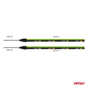 Fleksibilne LED trake, zelene 2x30cm 12V AMIO-04577 - Image 6