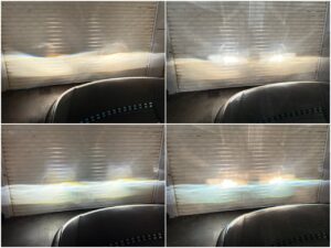 Passat B6 with Philips Ultinon Pro6000 Boost H7 low beam + LED look halogen high beam compared to LED look low & high beam collage