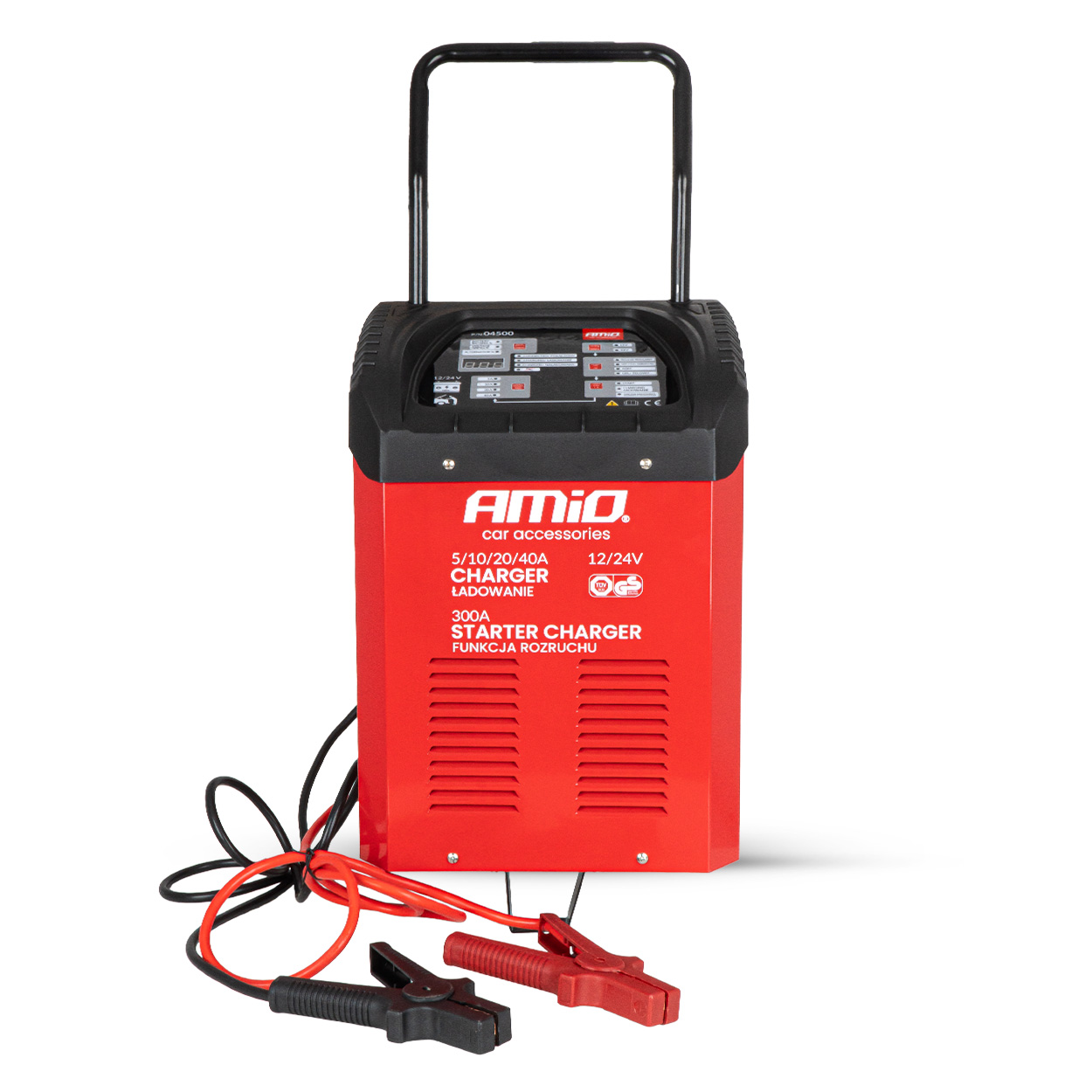 AMiO digitalni punjač akumulatora 40A 12V/24V + starter 300A AMIO-04500 - Image 6