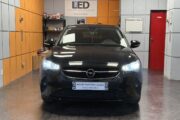 Opel Corsa F with Philips Ultinon Pro6000 Boost H7 low beam + Osram LEDriving HL Easy H15 position light front